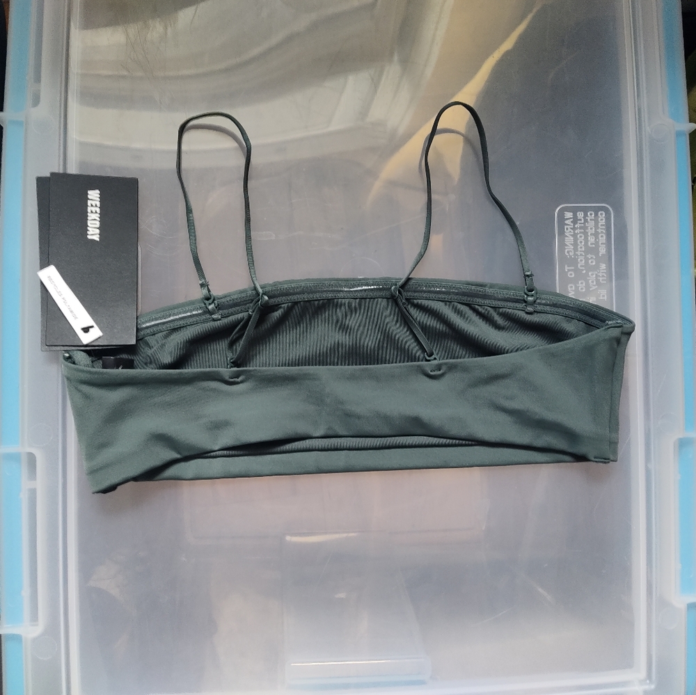 NWT Weekday Bay Bikini Top - Picture 2 of 3
